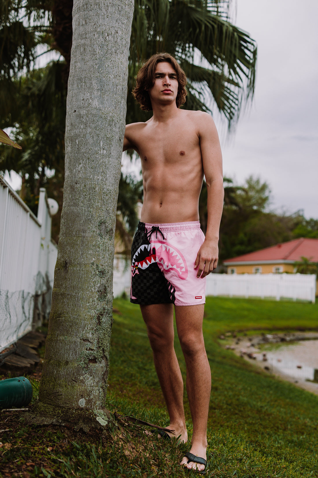 SPRAYGROUND® SWIM PINK PANTHER HALF PAINTED SWIM SHORTS
