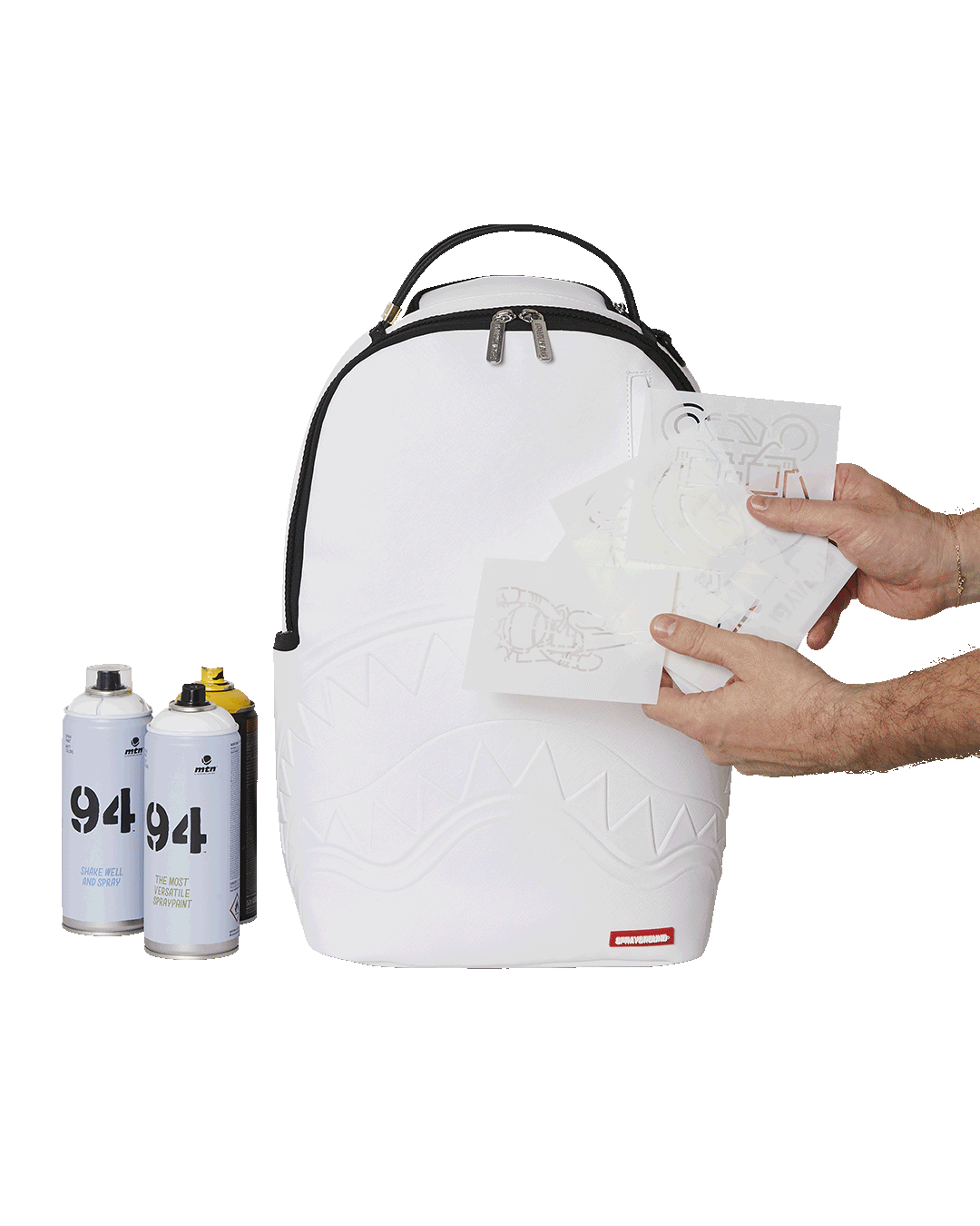 SPRAYGROUND® BACKPACK GRAFFITI ARTIST - DESIGN YOUR OWN BACKPACK - 9 STENCILS INCLUDED