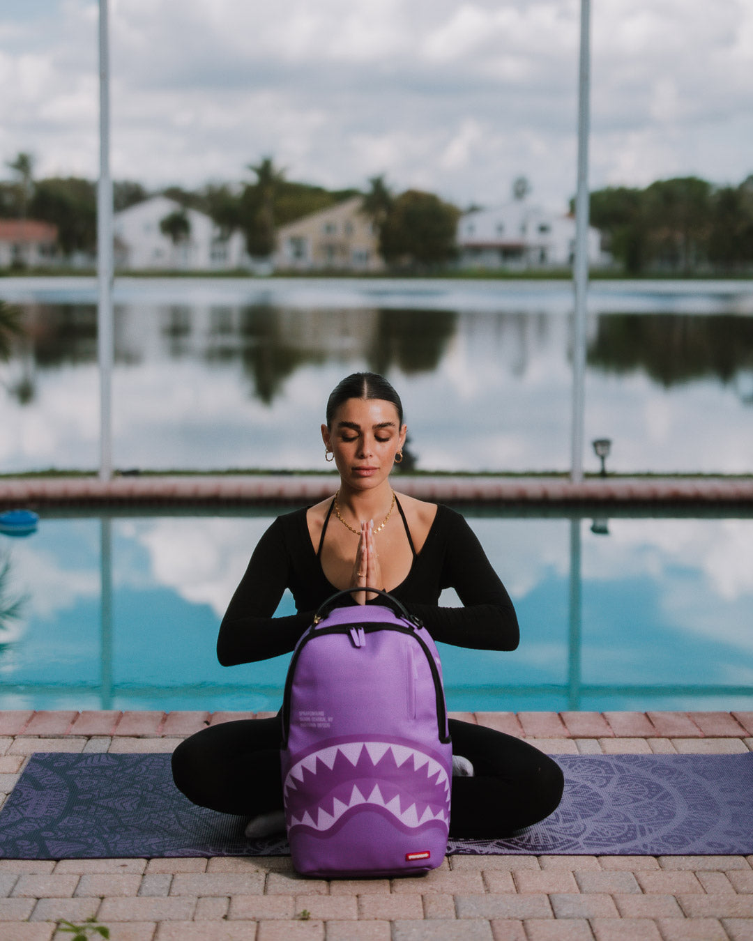 SPRAYGROUND® BACKPACK SHARK CENTRAL PURPLE VENOM BACKPACK