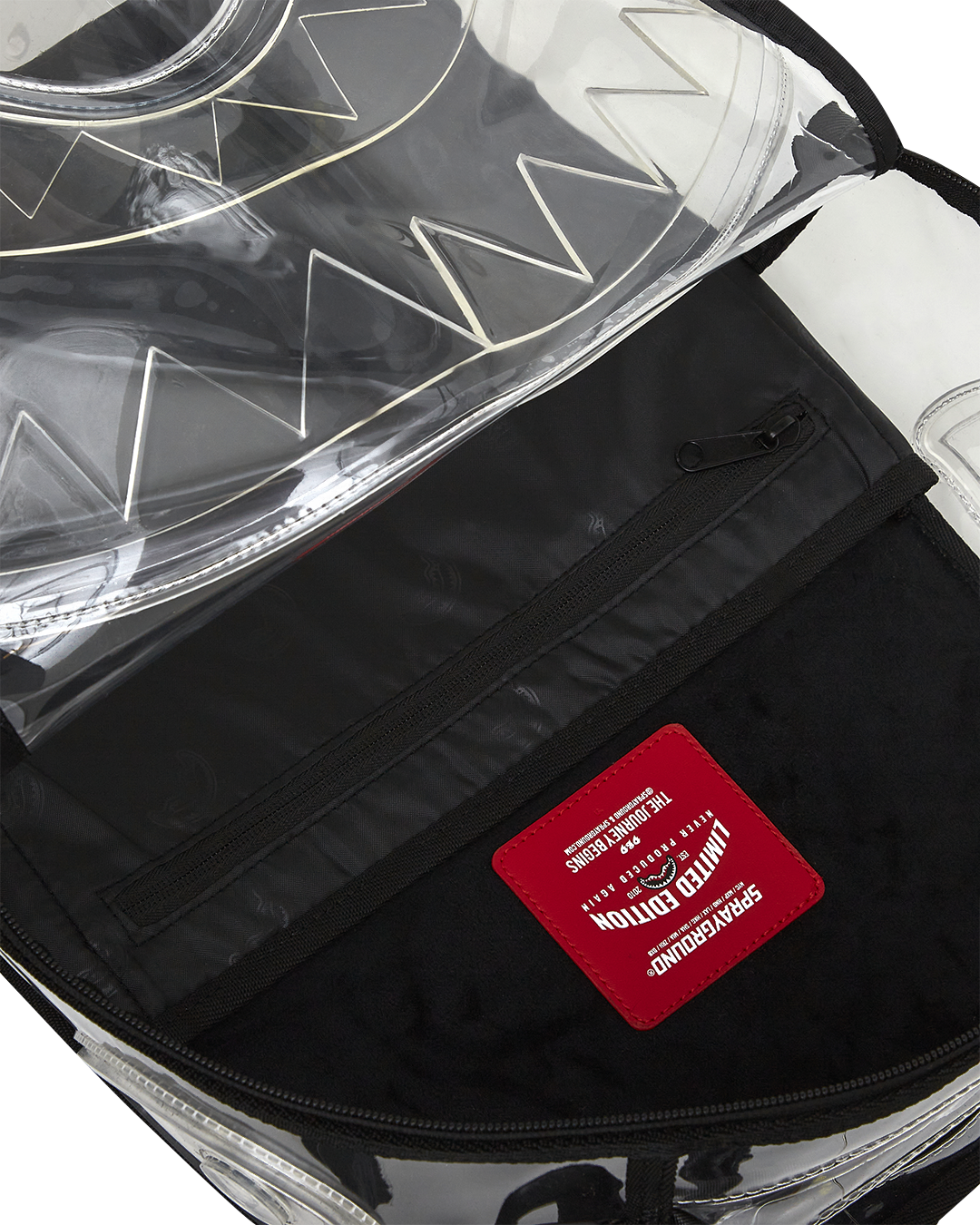 SPRAYGROUND® BACKPACK CLEAR BEAR DLX BACKPACK FABRIC BEAR