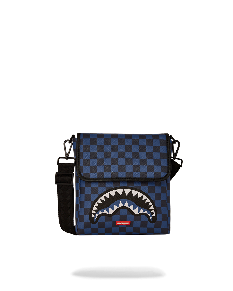 Sprayground/覗き見キャラクターチェックメッセンジャースリング SLICED AND DICED CAMO MESSENGER SLING BAG – SPRAYGROUND®
