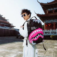 SPRAYGROUND® BACKPACK SHARK CENTRAL SORBET HAND PAINTED DLX-COTTON BACKPACK