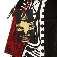 SPRAYGROUND® BACKPACK A.I. AFRICAN INTELLIGENCE THE SKYHAWK BACKPACK - SANDFLOWER COLLAB