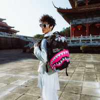 SPRAYGROUND® BACKPACK SHARK CENTRAL SORBET HAND PAINTED DLX-COTTON BACKPACK