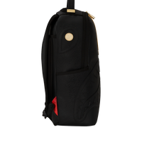 SPRAYGROUND® BACKPACK GOLD AND BLACK RACING STRIPES BACKPACK
