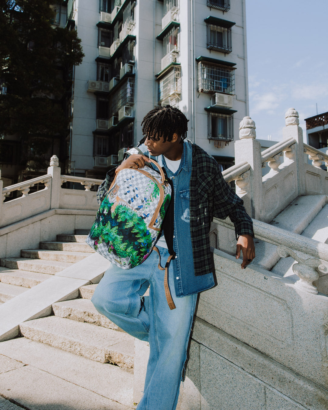 SPRAYGROUND® BACKPACK SECRET GARDEN SHARK BACKPACK