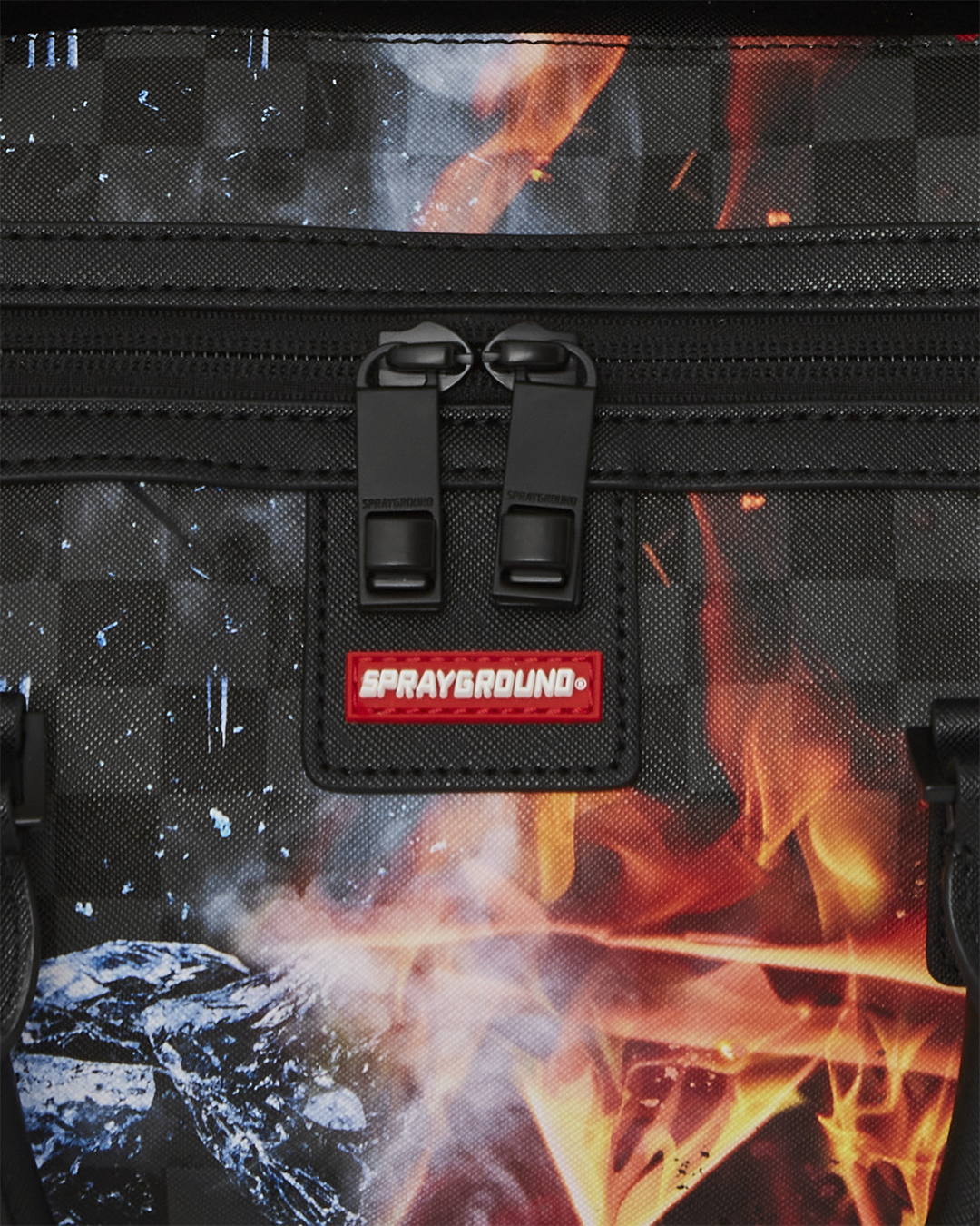 SPRAYGROUND® DUFFLE FIRE & ICE SHARK DUFFLE