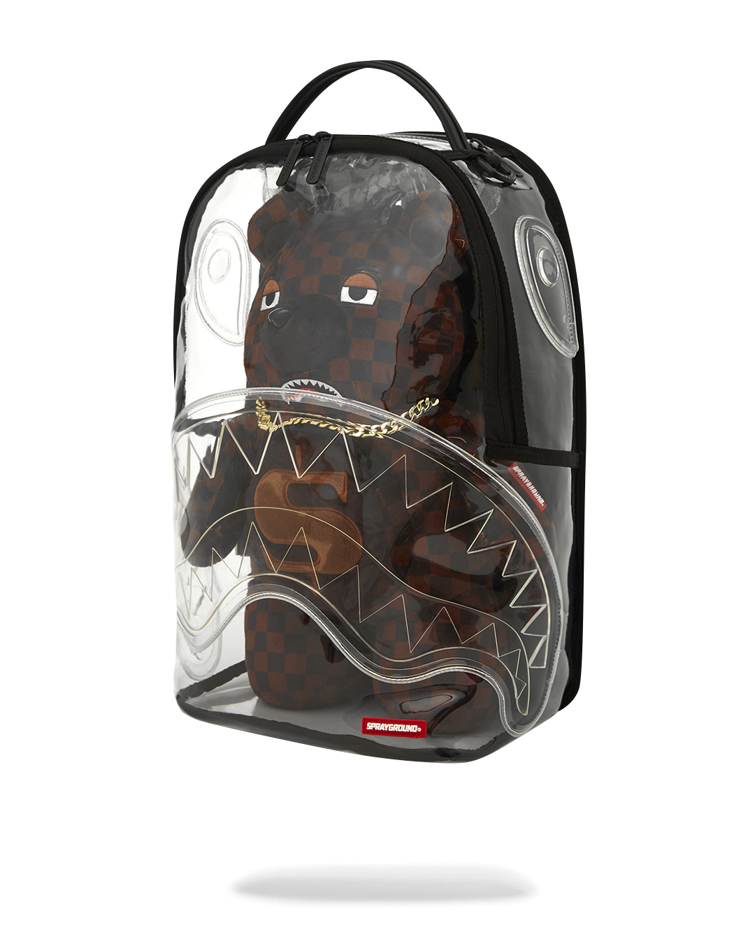 SPRAYGROUND® BACKPACK CLEAR BEAR DLX BACKPACK FABRIC BEAR