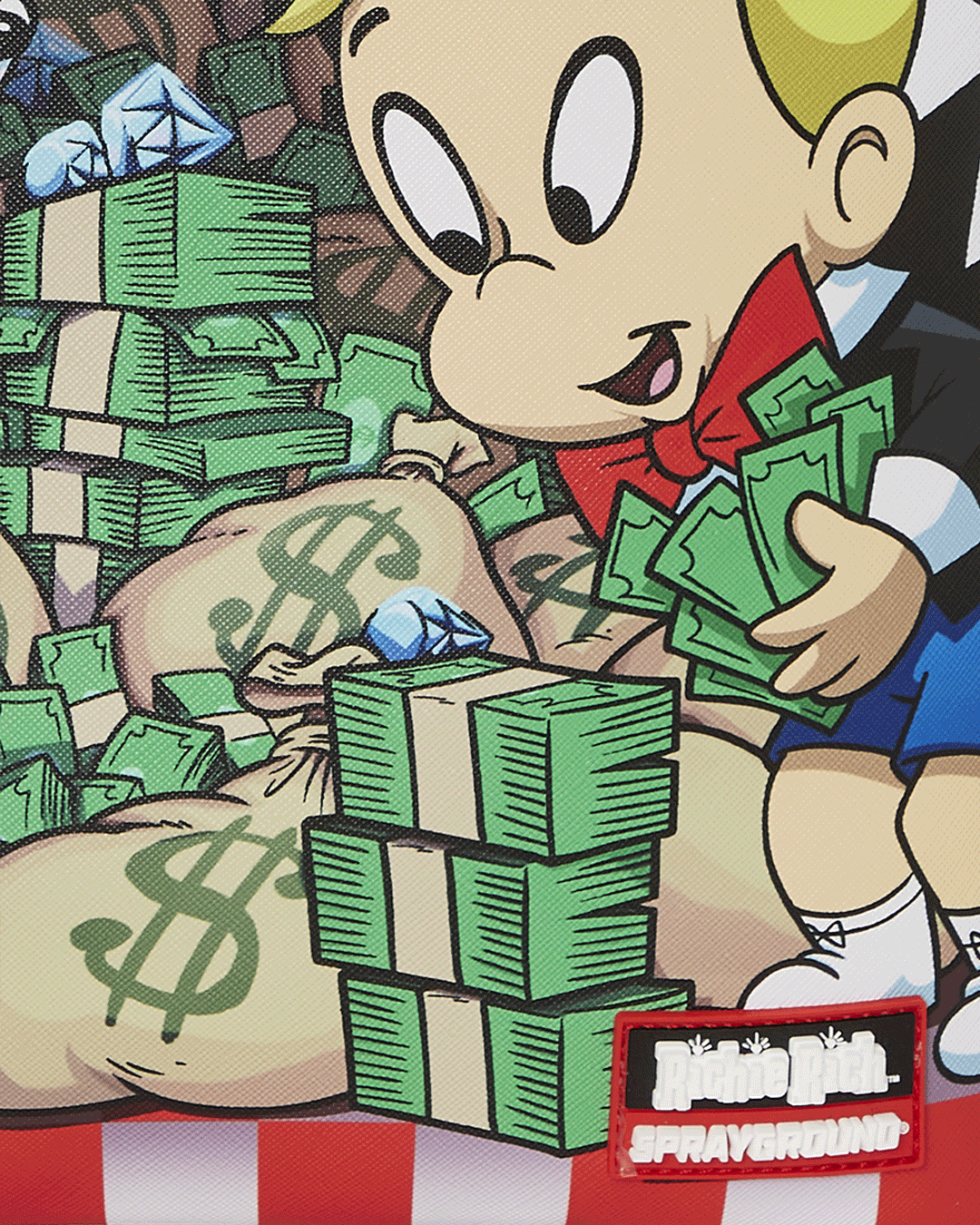 SPRAYGROUND® BACKPACK RICHIE RICH AND DOG MONEY REVEAL DLXSV BACKPACK