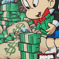 SPRAYGROUND® BACKPACK RICHIE RICH AND DOG MONEY REVEAL DLXSV BACKPACK