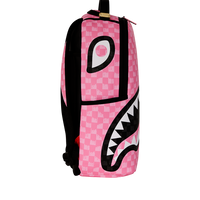 SPRAYGROUND® BACKPACK PINK AND BLACK DRIP CHECK DLXSV BACKPACK