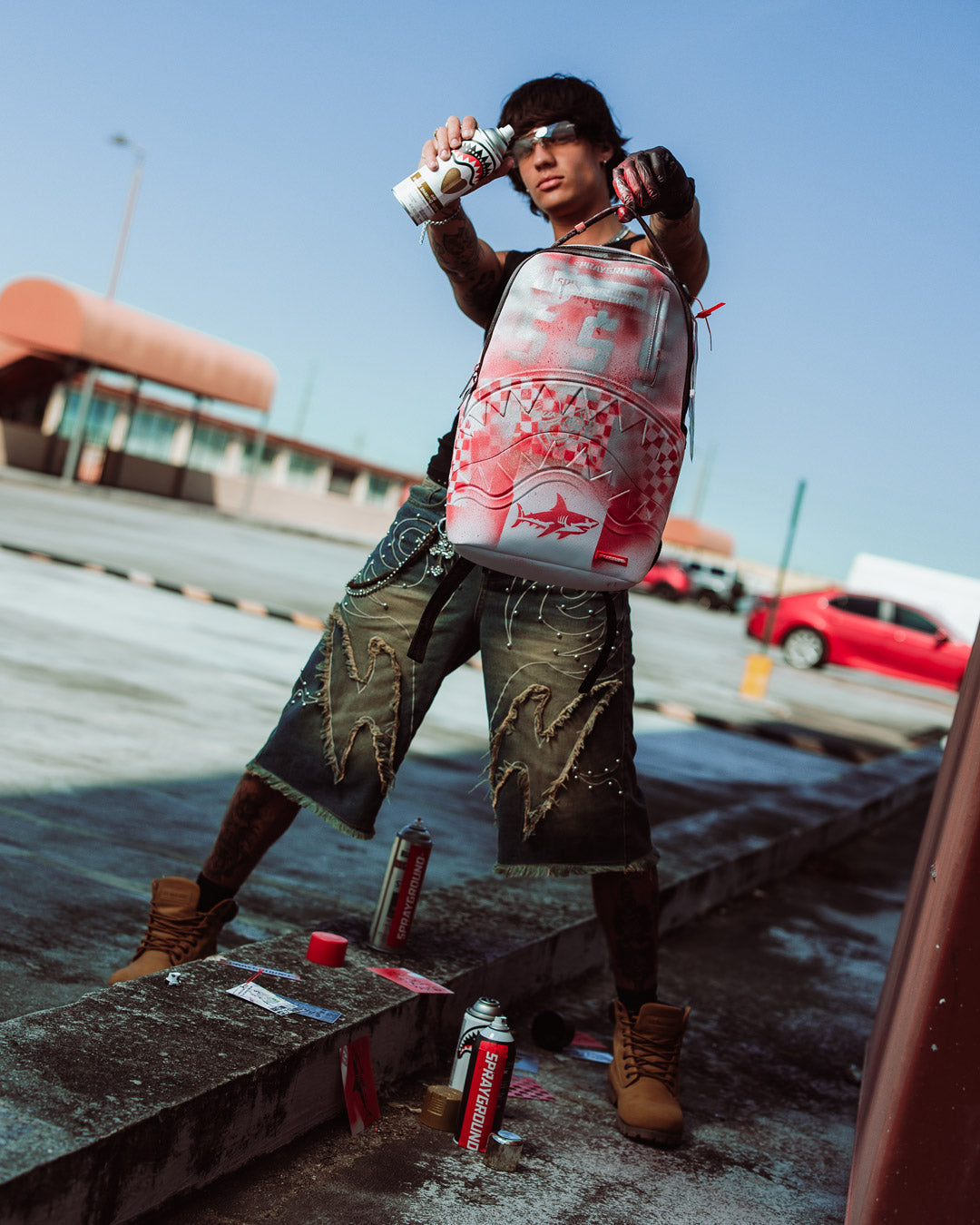 SPRAYGROUND® BACKPACK GRAFFITI ARTIST - DESIGN YOUR OWN BACKPACK - 9 STENCILS INCLUDED