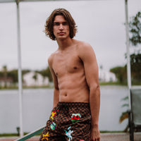 SPRAYGROUND® SWIM PARIS PATCH SWIM SHORTS