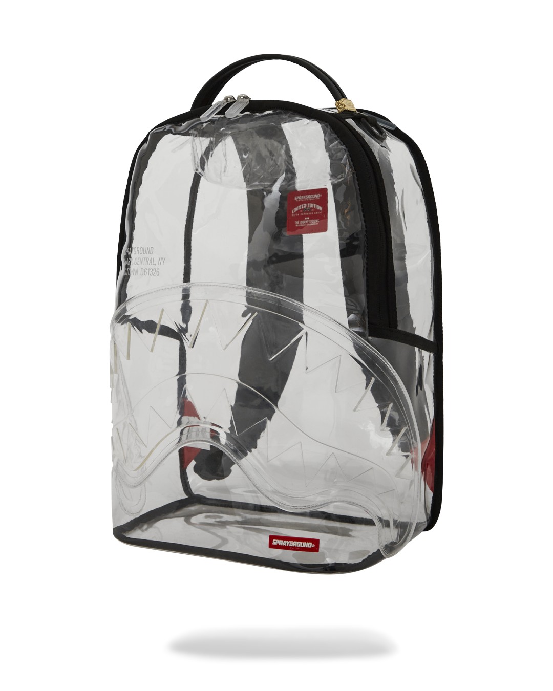 SPRAYGROUND® BACKPACK SHARK CENTRAL CLEAR DLX BACKPACK