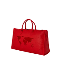 SPRAYGROUND® DUFFLE JAMES GLOBAL RED PYRAMID LARGE DUFFLE