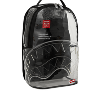 SPRAYGROUND® BACKPACK SHARK CENTRAL CLEAR DLXSV BACKPACK (BLACK BACKPANEL)