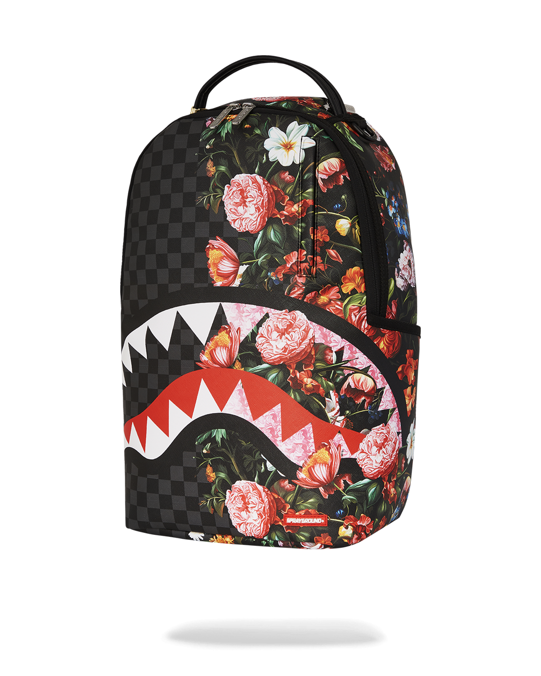 SPRAYGROUND® BACKPACK SPLIT PINK FLORAL CHECK DLXSV BACKPACK