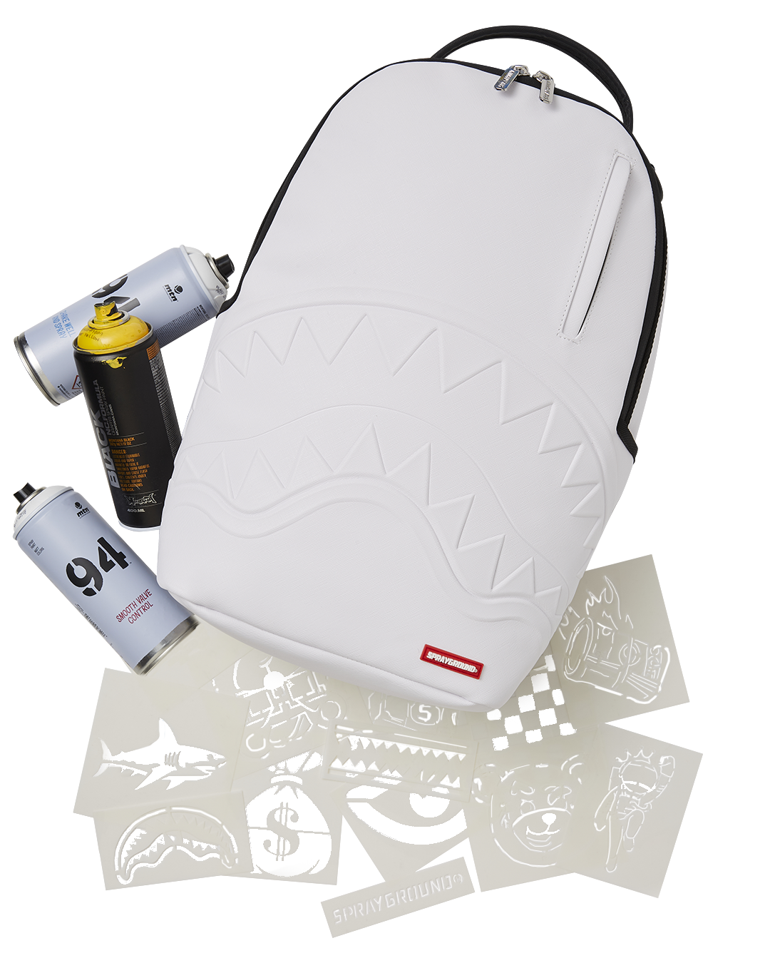 SPRAYGROUND® BACKPACK GRAFFITI ARTIST - DESIGN YOUR OWN BACKPACK - 9 STENCILS INCLUDED