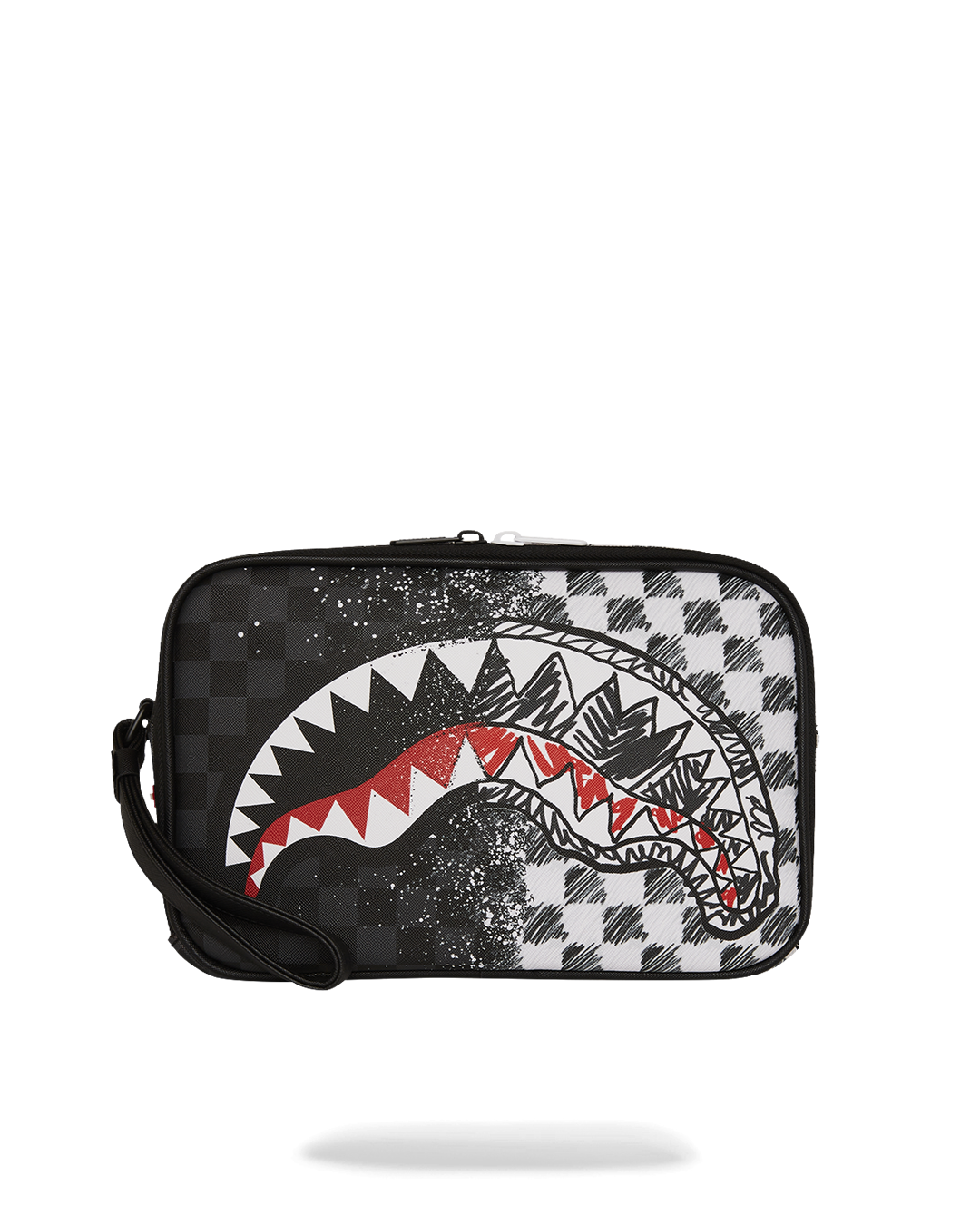 SPRAYGROUND® TOILETRY SCRIBBLE DRIBBLE CHECK TOILETRY BRICK