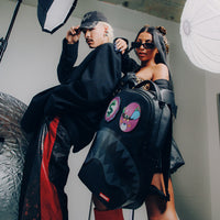 SPRAYGROUND® BACKPACK BLACK REMOVABLE EYES DLXSV BACKPACK