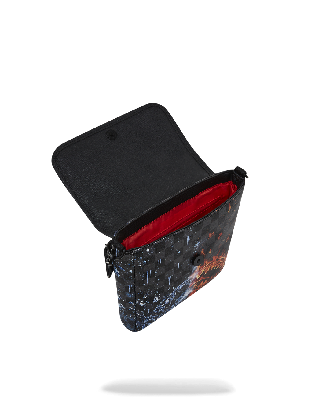 SPRAYGROUND® SLING FIRE & ICE SHARK MESSENGER SLING
