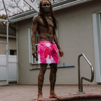 SPRAYGROUND® SWIM PINK VANDAL SWIM SHORTS