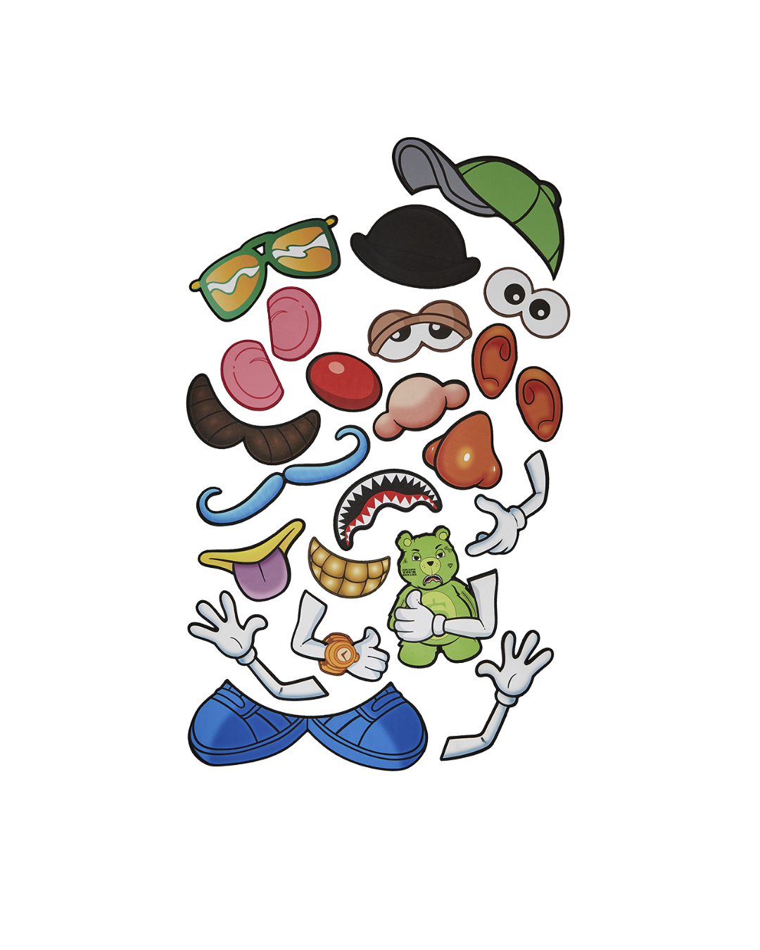 SPRAYGROUND® BACKPACK MR. POTATO HEAD VELCRO PATCH MIX-IT-UP DLXSV BACKPACK