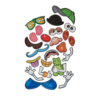 SPRAYGROUND® BACKPACK MR. POTATO HEAD VELCRO PATCH MIX-IT-UP DLXSV BACKPACK