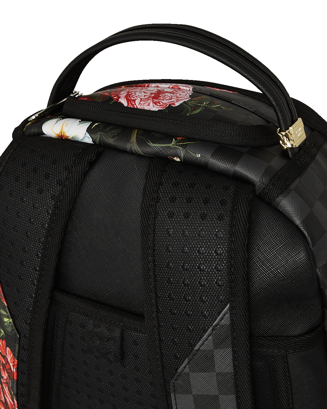 SPRAYGROUND® BACKPACK SPLIT PINK FLORAL CHECK DLXSV BACKPACK