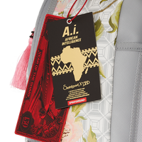SPRAYGROUND® BACKPACK A.I. AFRICAN INTELLIGENCE ELEGANT ENERGY BACKPACK - SANDFLOWER COLLAB