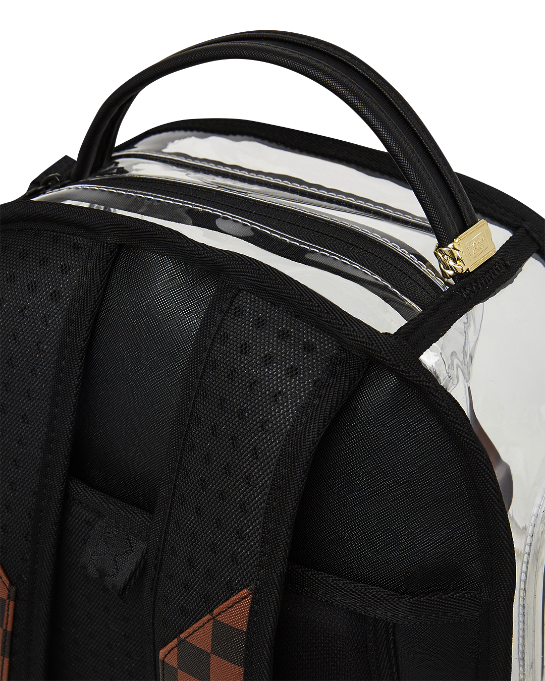 SPRAYGROUND® BACKPACK CLEAR BEAR DLX BACKPACK FABRIC BEAR