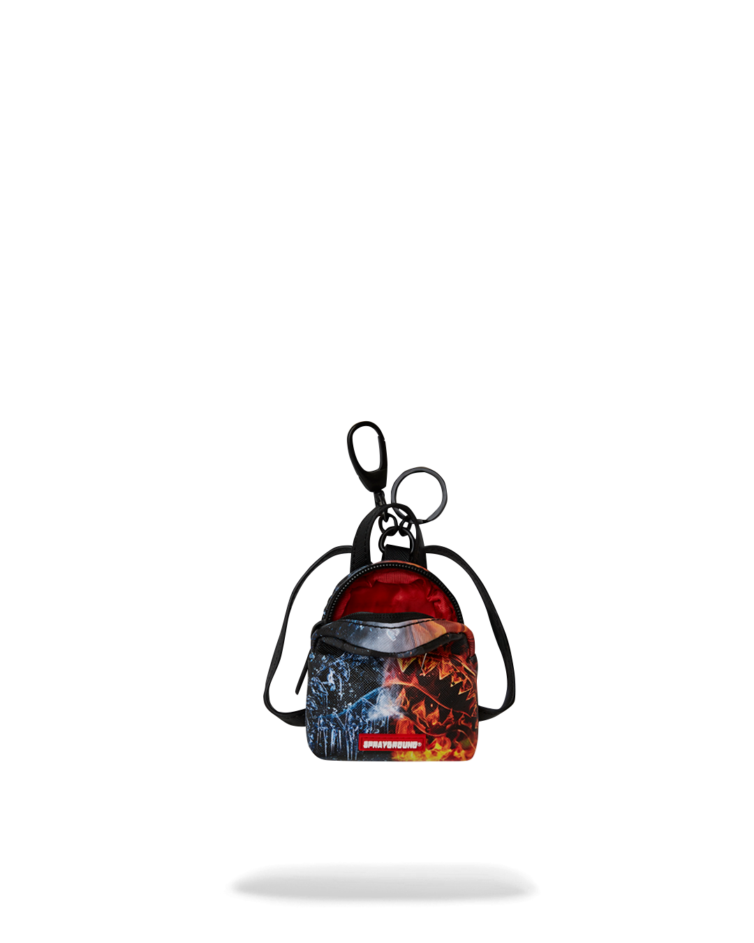 SPRAYGROUND® KEYCHAIN FIRE & ICE SHARK BACKPACK KEYCHAIN