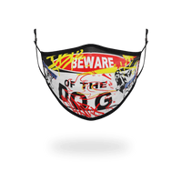 SPRAYGROUND® FASHION MASK ADULT BEWARE OF THE DOG FORM-FITTING FACE MASK