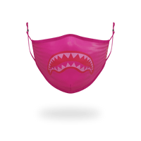 SPRAYGROUND® FASHION MASK ADULT PINK SHARK FORM-FITTING FACE MASK