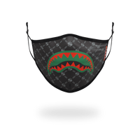 SPRAYGROUND® FASHION MASK ADULT SPUCCI (BLACK) FORM-FITTING FACE MASK