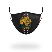 SPRAYGROUND® FASHION MASK KIDS FORM FITTING MASK: SPUCCI LEOPARD