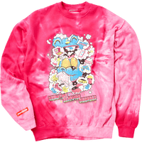 SPRAYGROUND® OUTERWEAR DISRUPTIVE BEHAVIOR DISORDER CREW PINK TIE DYE