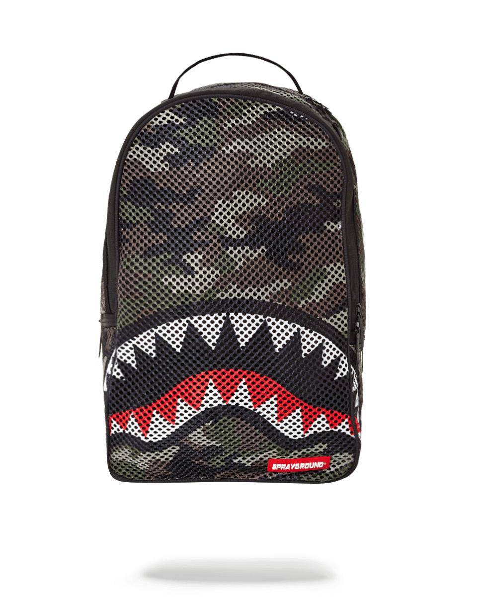 SprayGround Camo Shark Backpack