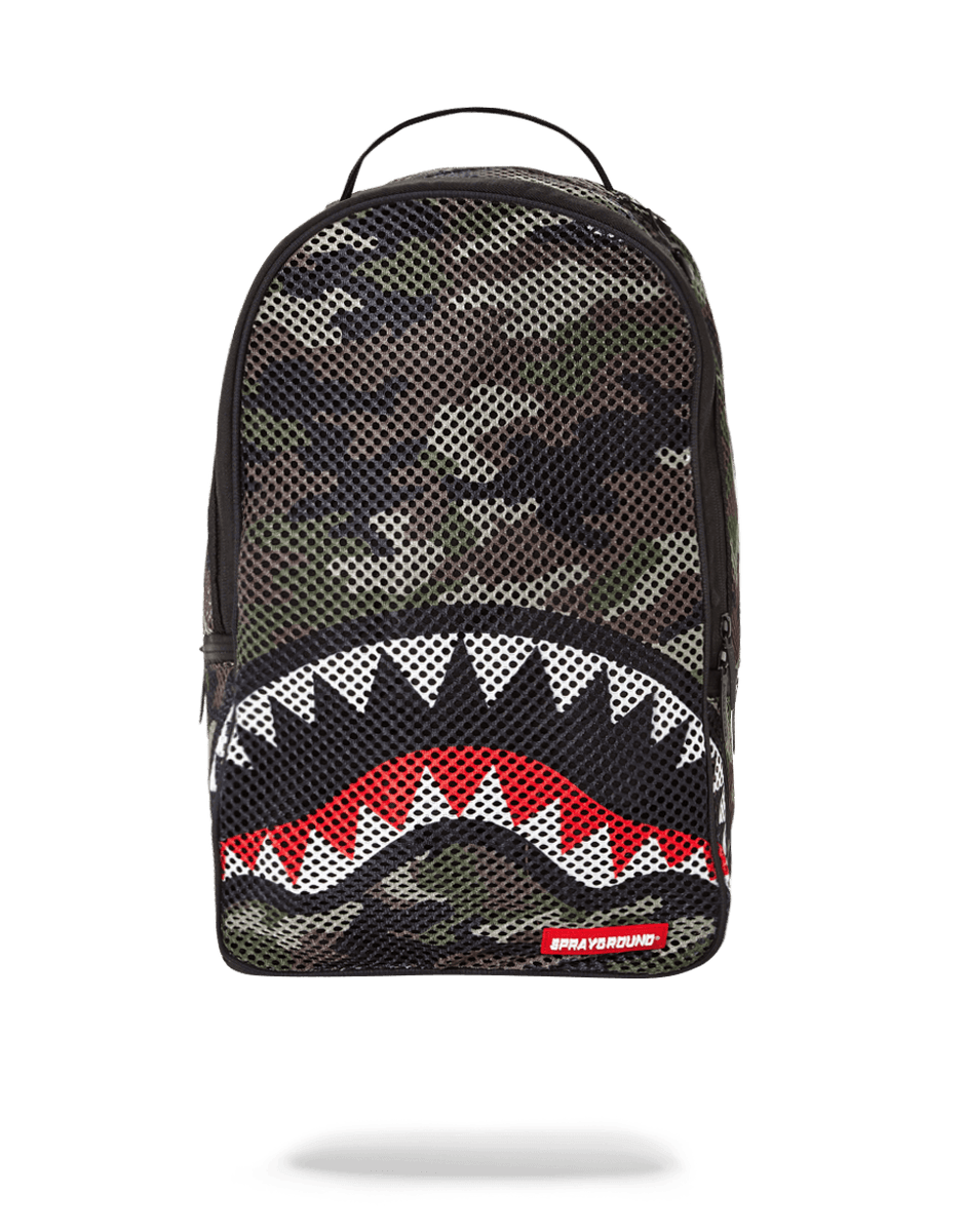 Camo mesh backpack best sale