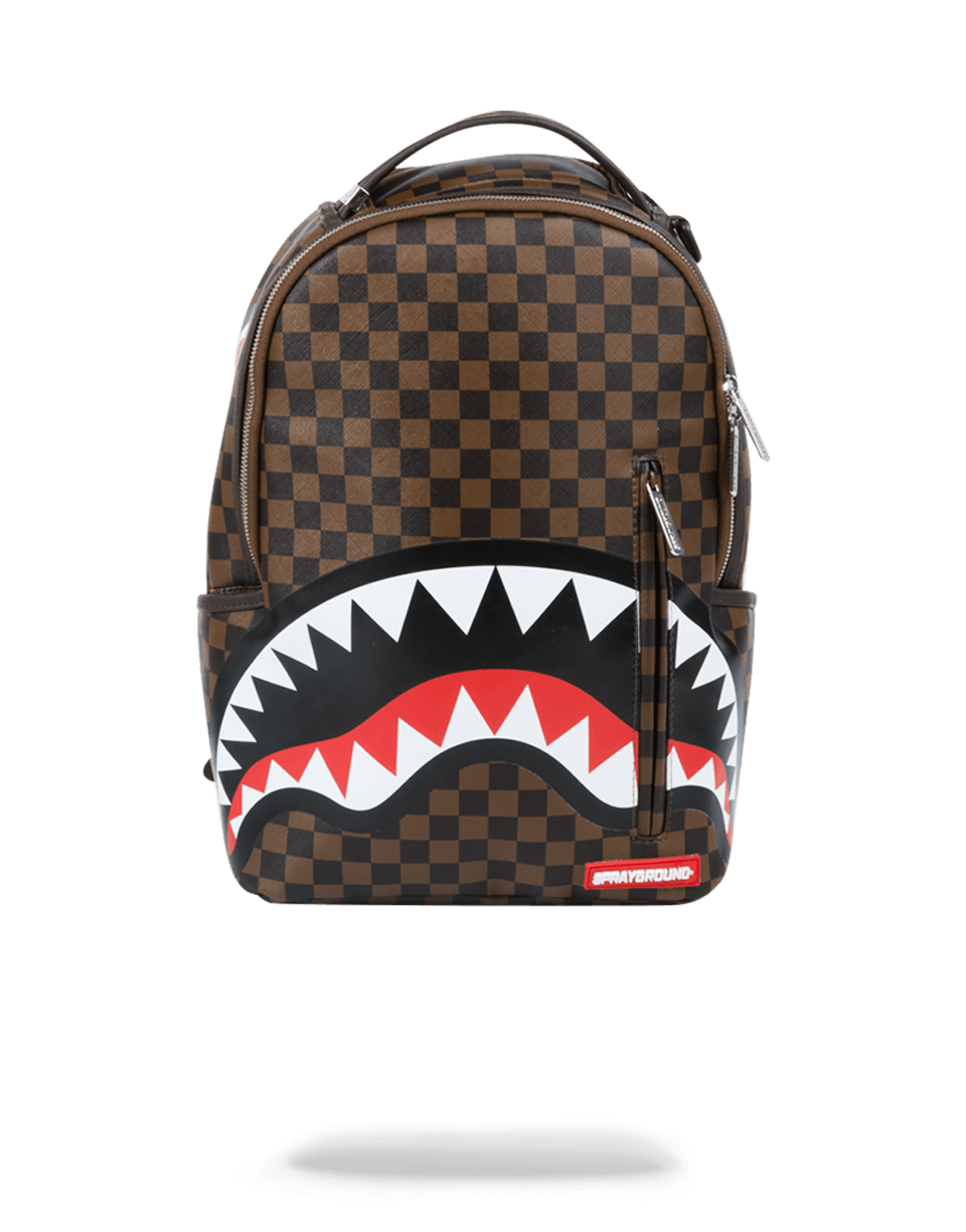 SprayGround Men Shark Backpack (Brown) 
