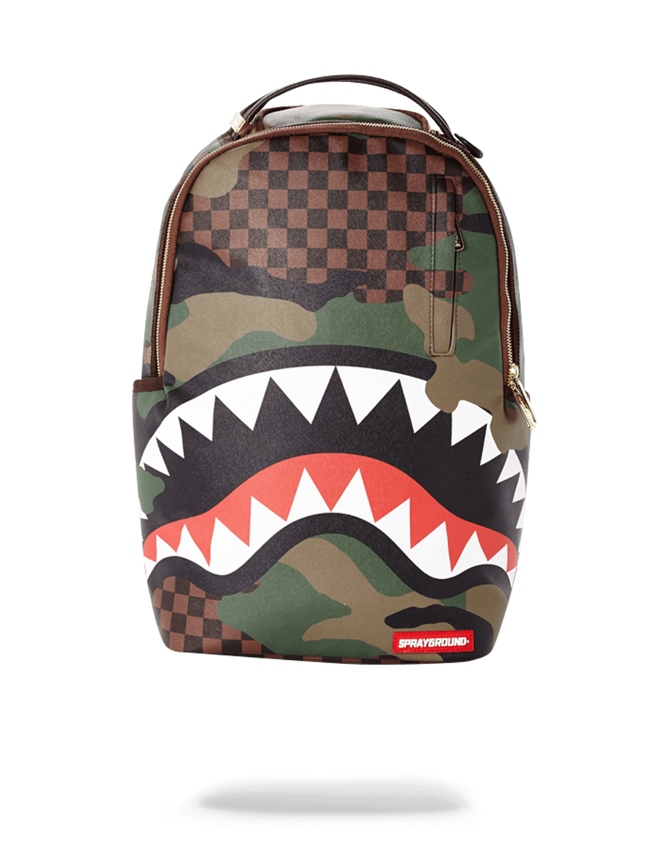 SHARKS IN PARIS (CAMO EDITION) – SPRAYGROUND® - Main Image