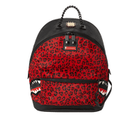SPRAYGROUND® WOMENS BACKPACK 6-STRAP RED LEOPARD EMPRESS (PONY HAIR)