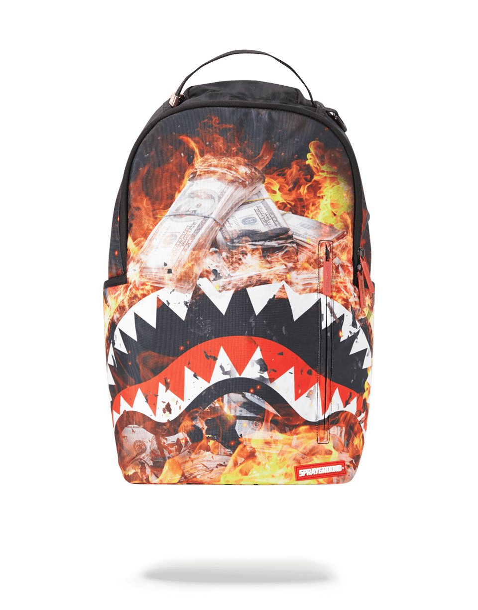 Sprayground Unisex Shark Bite Money Explosion Backpack 910B4544NSZ Brown