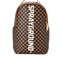SPRAYGROUND® BACKPACK 3D MOLDED RUBBER CHECKERED LOGO