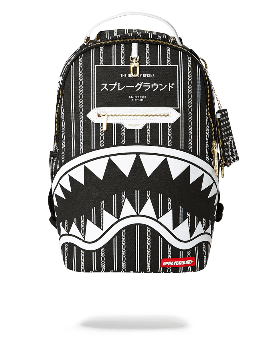 REVERSE SHARKS IN PARIS BLACK SPRAYGROUND