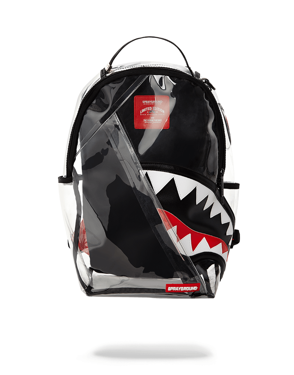 NEW Sprayground 20/20 Vision Shark Black Backpack One Size