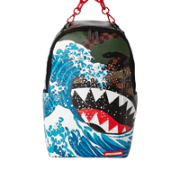 SPRAYGROUND® BACKPACK CAMOKAWA WAVE SHARK