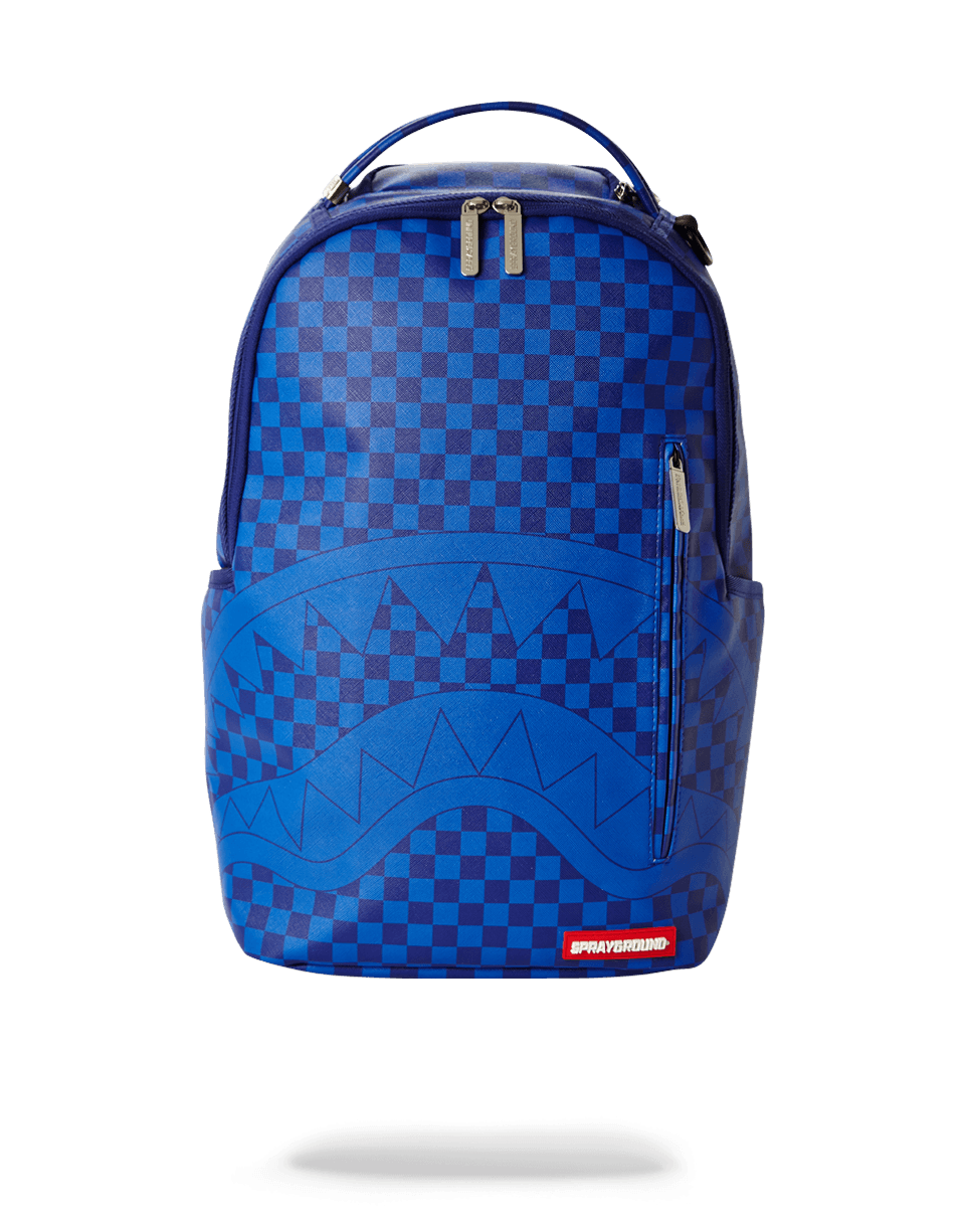 Sprayground Shark Shape Check Backpack for Men