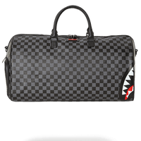 SPRAYGROUND® DUFFLE SHARKS IN PARIS (BLACK CHECKERED EDITION) DUFFLE