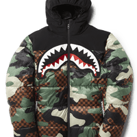 SPRAYGROUND® OUTERWEAR CAMO CHECKERED PUFFER
